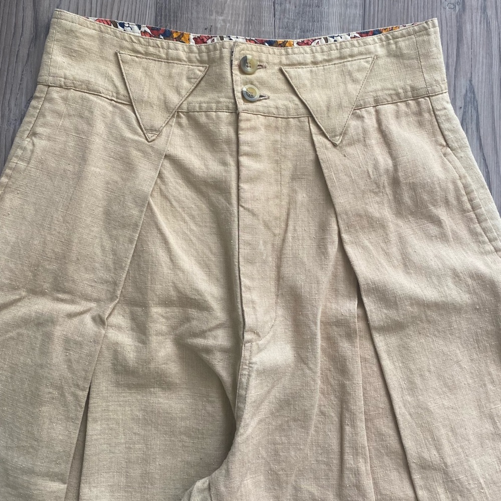 Vintage cotton linen trousers